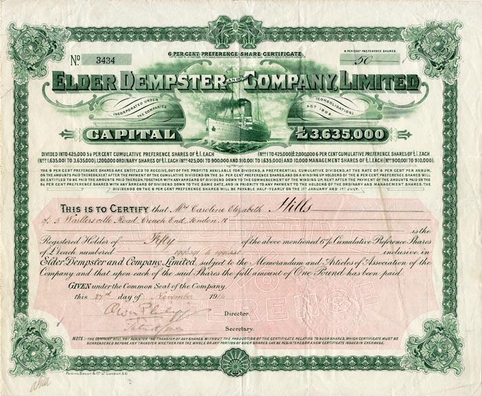 Elder Dempster and Co., Limited